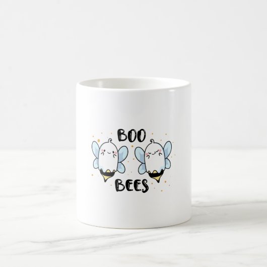 Mug Cute Ghost Boo Bees - Funny Halloween sur blanc (Centre)