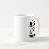 Mug Cute Ghost Chat Lecture Livres Lover Bookish Hallo (Devant droit)