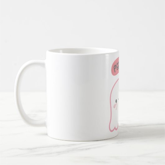 Mug Cute Ghost joue Peekaboo (Gauche)