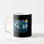 Mug Cute Ghost Starry Night Halloween Soky Retro Van G (Gauche)