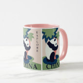Mug Cute Giant Panda Ours Chine Voyage (Devant droit)