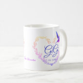 Mug Cute Gigi Coeur Hummingbird violet rose (Devant droit)