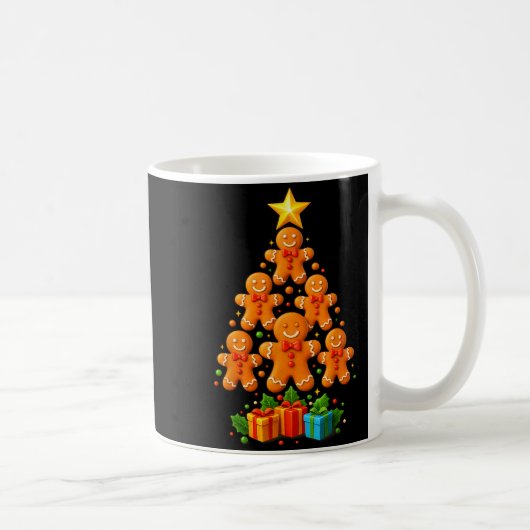 Mug Cute Gingerbread Christmas Tree Holiday Funny Xmas (Droite)