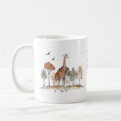 Mug Cute Giraffe avec texte personnalisé (Gauche)
