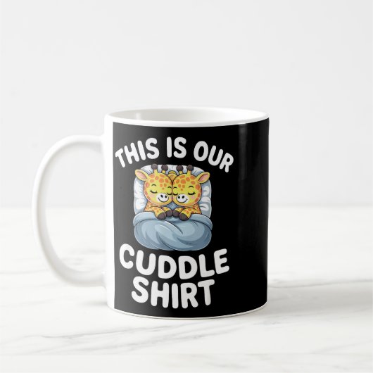 Mug Cute Giraffe Couple This Is Our Cuddle  (Gauche)