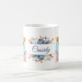 Mug Cute Giraffe Floral Thème Personnalisé (Centre)