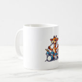 Mug Cute Giraffe Jouer Drums Giraffes Drummer Musique (Devant gauche)