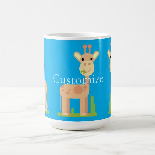 Mug Cute Giraffe Munching Thunder_Cove (Centre)