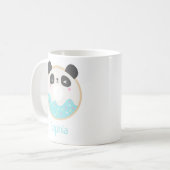 Mug Cute Girl Kawaii Panda Ours Nom du beigne (Devant gauche)