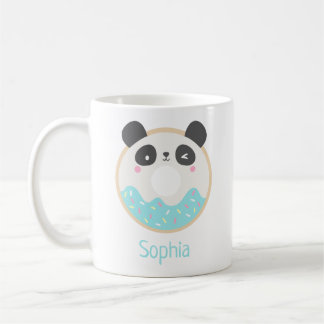 Mug Cute Girl Kawaii Panda Ours Nom du beigne