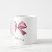 Mug Cute Girl Rose Aesthétique Nom du mât (Devant gauche)