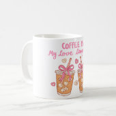 Mug Cute Girly Coffee Lover (Devant gauche)