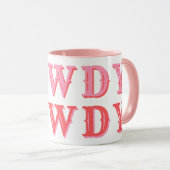 Mug Cute Girly Rose Cavalier Howdy  (Devant droit)