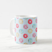 Mug Cute Glazed Doughnut Pattern Light Blue (Devant gauche)