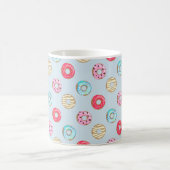 Mug Cute Glazed Doughnut Pattern Light Blue (Centre)