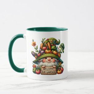Mug Cute gnome bienvenue jardin party ajouter nom