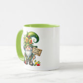 Mug Cute gnome bienvenue jardin party ajouter nom (Devant gauche)