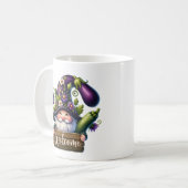 Mug Cute gnome bienvenue jardin party ajouter nom (Devant gauche)