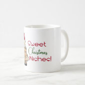 Mug Cute Gnome Gingerbread Sweet Christmas Wishes (Devant droit)