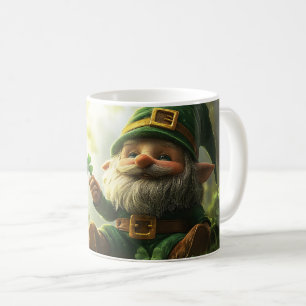 Mug Cute gnome leprechaun avec shamrocks et clous de g