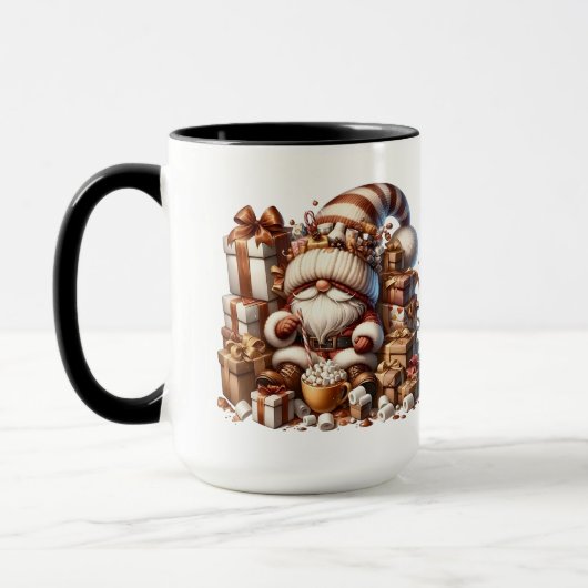 Mug Cute GnomeI Presents And Grapes (Gauche)