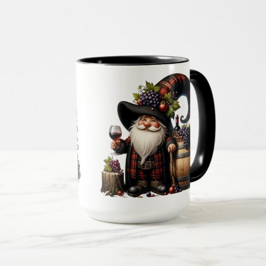 Mug Cute GnomeI Presents And Grapes (Devant droit)