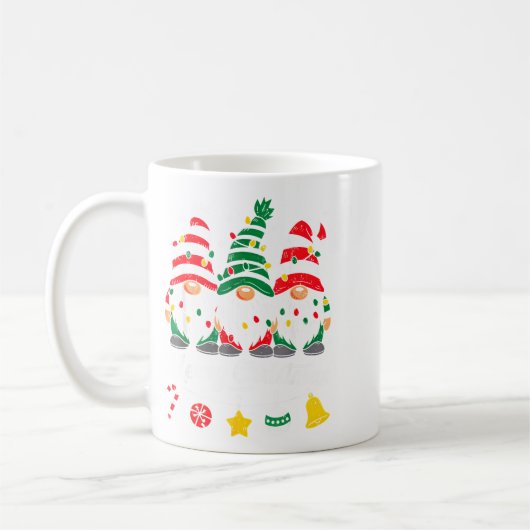 Mug Cute Gnomes Merry Christmas Light Family Gnome Xma (Gauche)