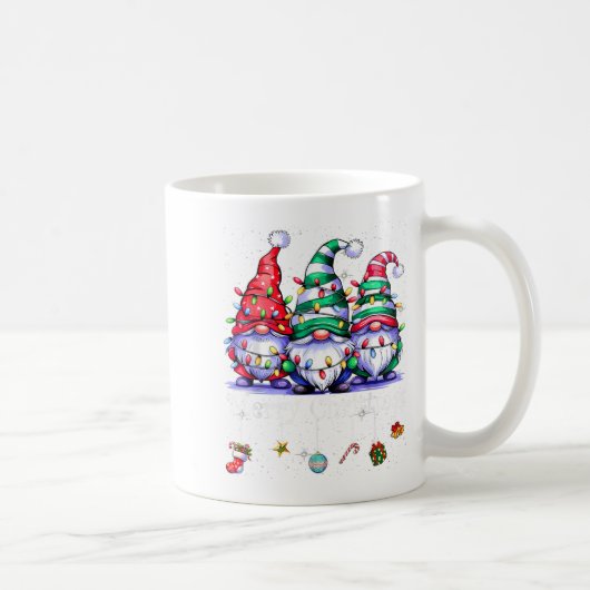 Mug Cute Gnomes Merry Christmas Light Family Gnome Xma (Droite)