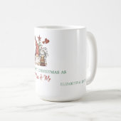 Mug Cute Gnomes Pine Tree Our First Christmas (Devant droit)