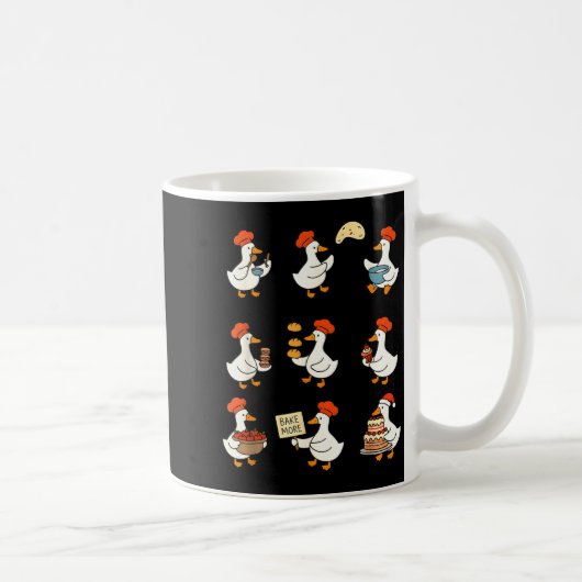 Mug Cute Goose Baking Funny Baker Goose Chef Pastry Ba (Droite)