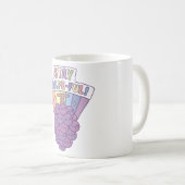 Mug Cute Grapes Stay Grapeful Positive Pun (Devant droit)