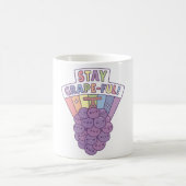 Mug Cute Grapes Stay Grapeful Positive Pun (Centre)