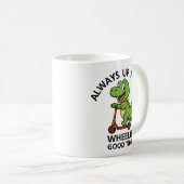 Mug Cute Green Dinosaur (Devant droit)