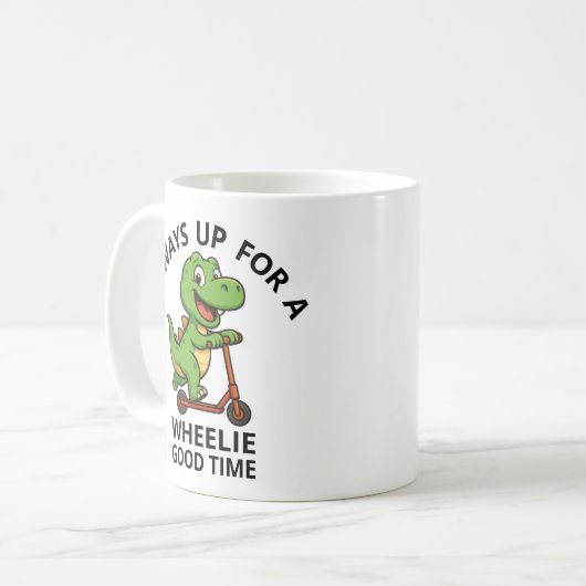 Mug Cute Green Dinosaur (Devant gauche)