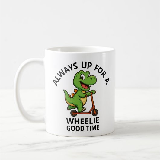 Mug Cute Green Dinosaur (Gauche)