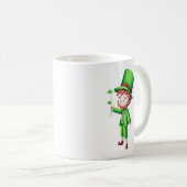 Mug Cute Green Leprechaun Shamrock (Devant droit)