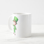 Mug Cute Green Leprechaun Shamrock (Devant gauche)