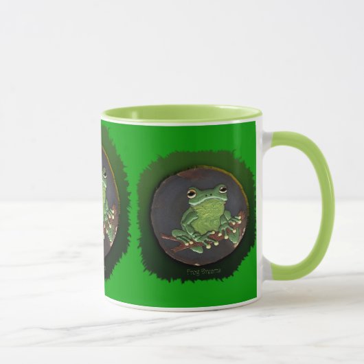 Mug Cute Green Tree Grenouille Animaux Amateurs Cadeau (Droite)