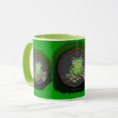 Mug Cute Green Tree Grenouille Animaux Amateurs Cadeau (Devant gauche)