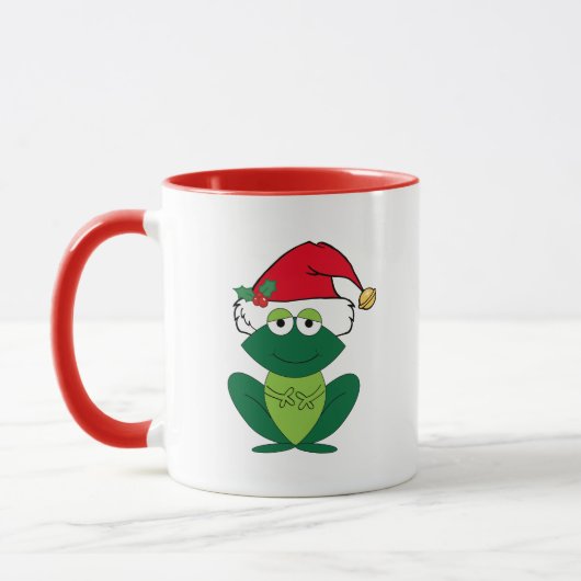Mug Cute Grenouille de Noël (Gauche)