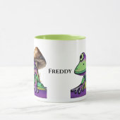Mug Cute grenouille et champignon. Nom modifiable (Centre)