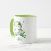 Mug Cute Grenouille verte (Devant gauche)