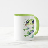 Mug Cute Grenouille verte (Devant droit)