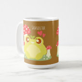 Mug Cute Grenouille Verte Assis Dans La Nature (Devant gauche)
