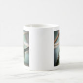Mug Cute grenouille verte assise sur une branche (Centre)