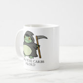 Mug Cute Grim Reaper Frog - ’Twas Carbs M’Lord (Devant gauche)