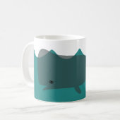 Mug Cute Gris Baleine Art De l'environnement Baleines  (Devant gauche)