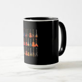Mug Cute Guitar Rock and Roll Musical Instruments (Devant droit)