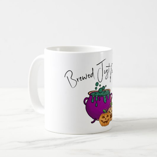 Mug Cute Halloween Cauldron et Citrouille (Devant gauche)