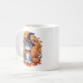 Mug Cute Halloween Chat Classic Céramique (Devant gauche)